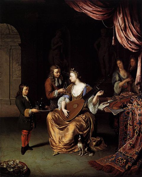 Willem van Mieris The Lute Player